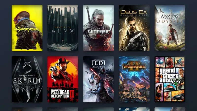 Steam Library Hover Effect in CSS
